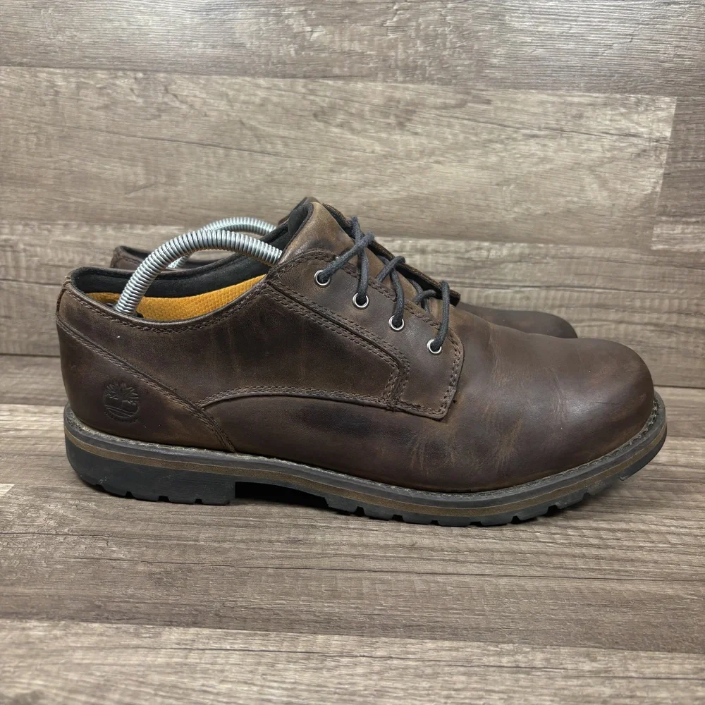 Timberland Redwood Falls Waterproof Leather Brown Mens Size 10.5 9632A Shoes
